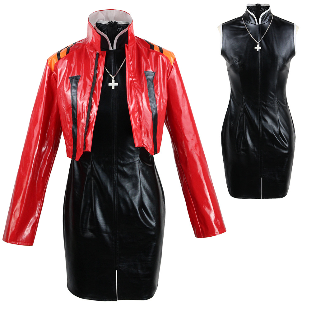 Knitted Vest Women - Katsuragi Misato Cosplay Costume Halloween Katsuragi
