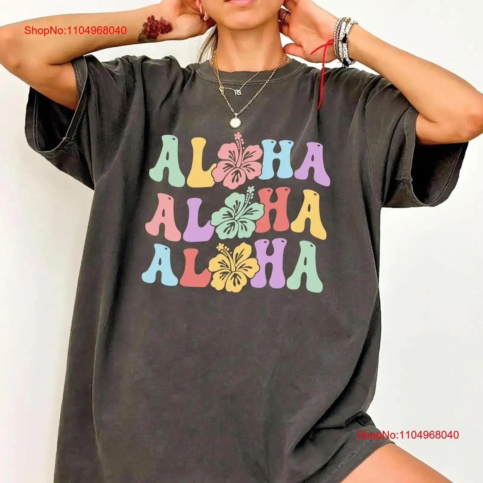 Women'S Fashion Graphic Tees - Hawaiian T Shirt Women Hawaii Family