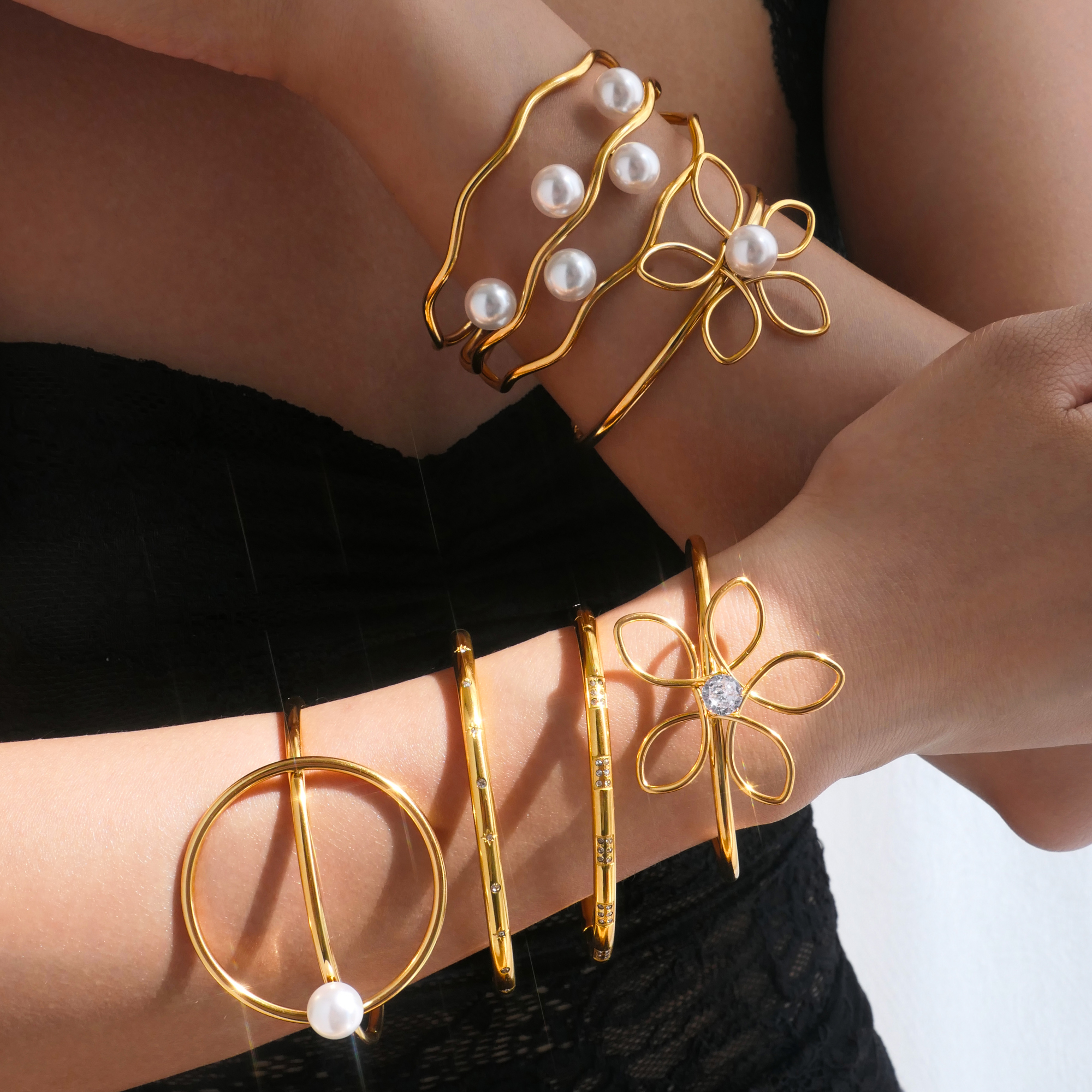 Women'S Fashion Vogue - DASEIN New Boho Vogue Bangles Zircon