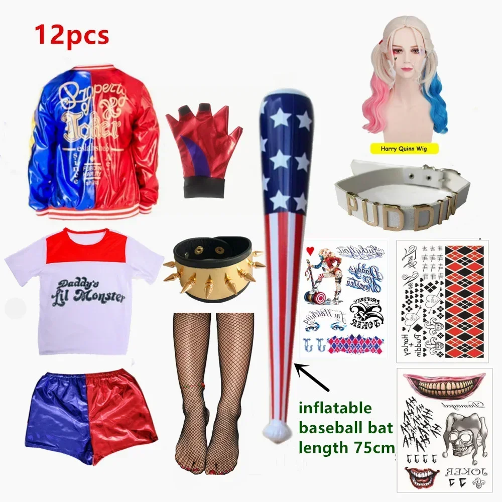 Knitted Vest Women - Costumes de cosplay Harley Quinn Monster