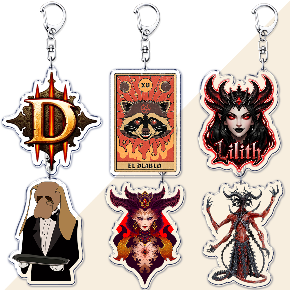 Women Fashion Video - Popular Video Game Devil Keychains for
