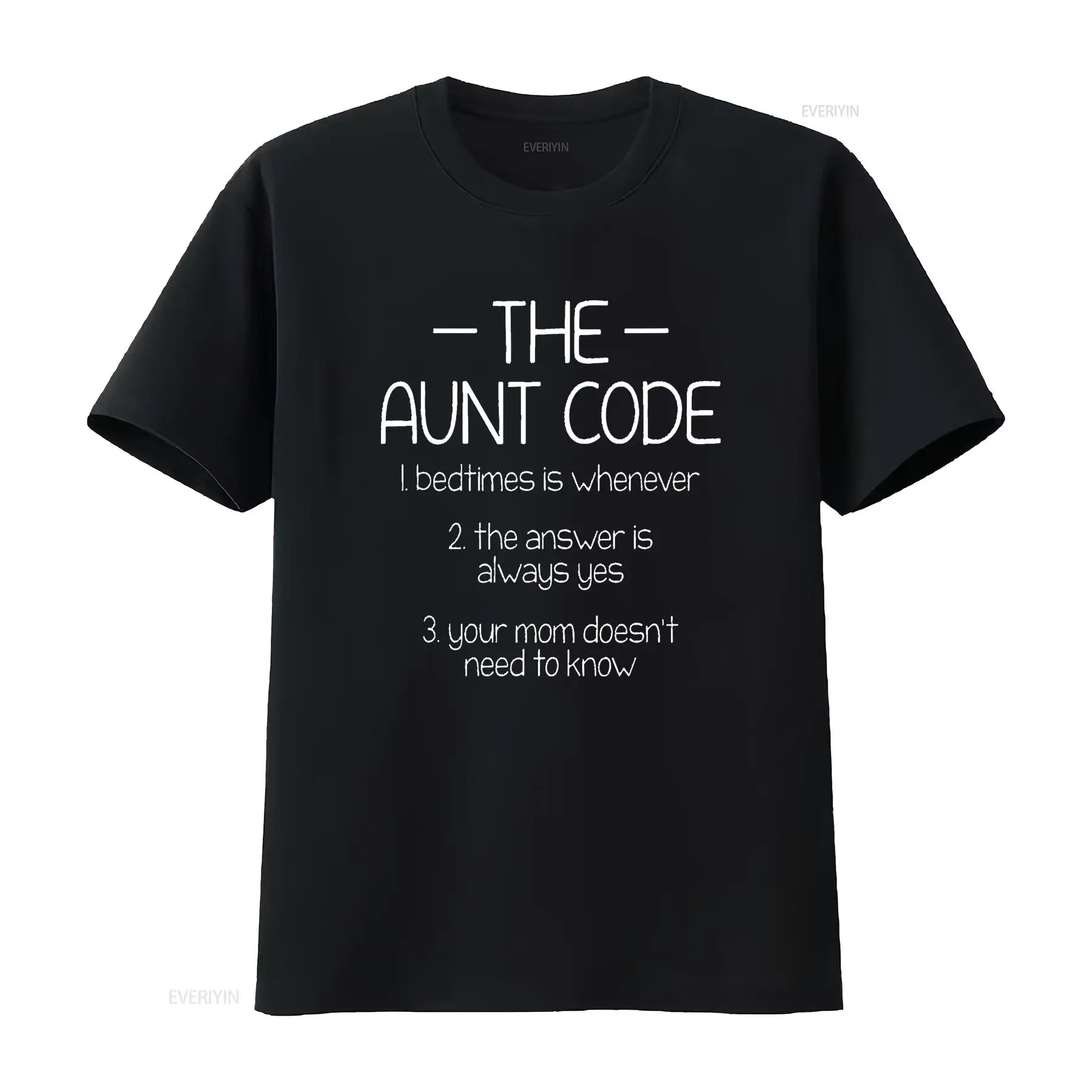 Women'S Fashion Graphic Tees - Womens The Aunt Code Bedtimes Is