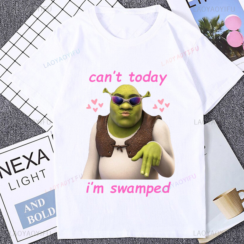 Women'S Fashion Graphic Tees - Funny Graphic Animated Film Shrek Tshirt