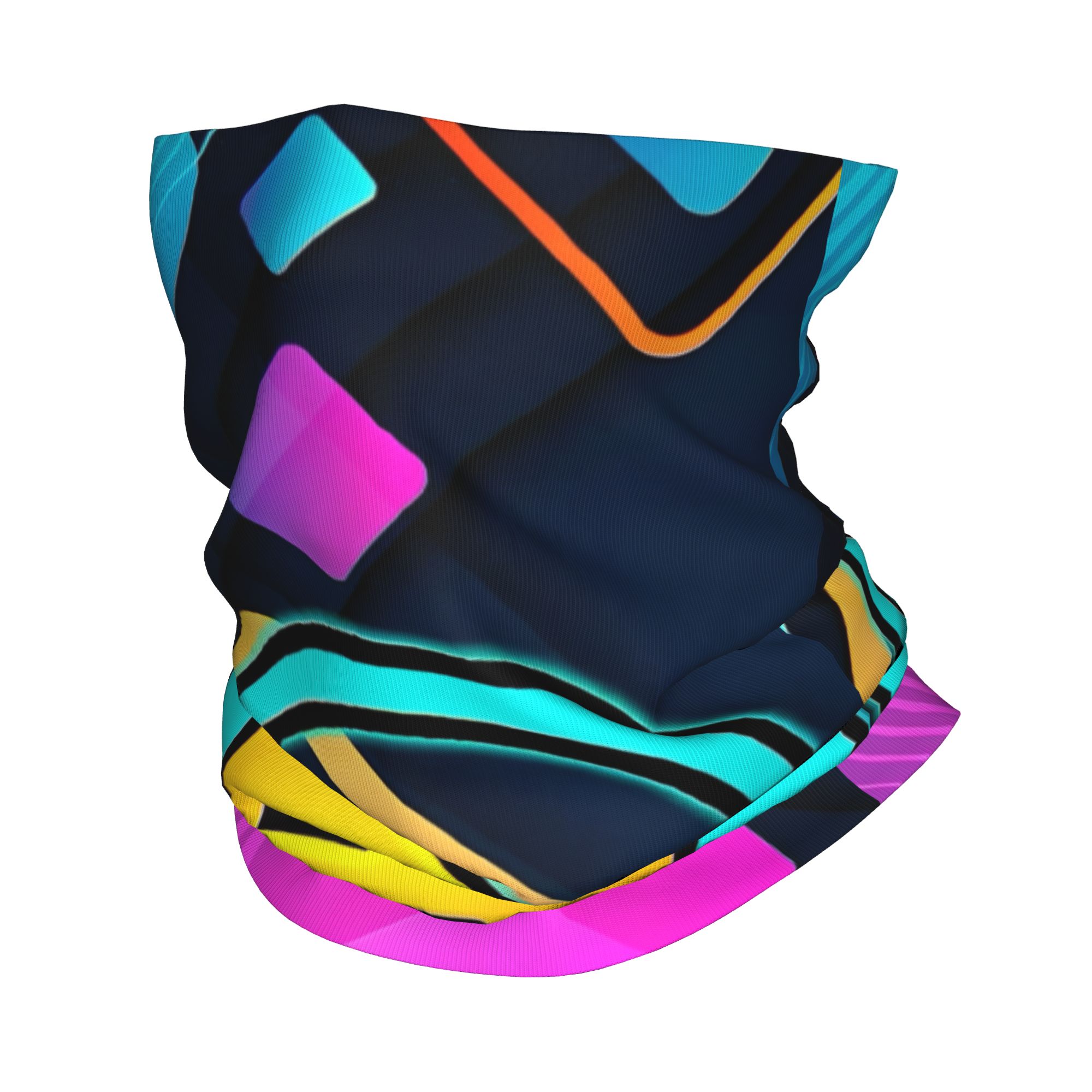 Women Fashion Video - Geometry Dash Bandana Neck Cover Printed