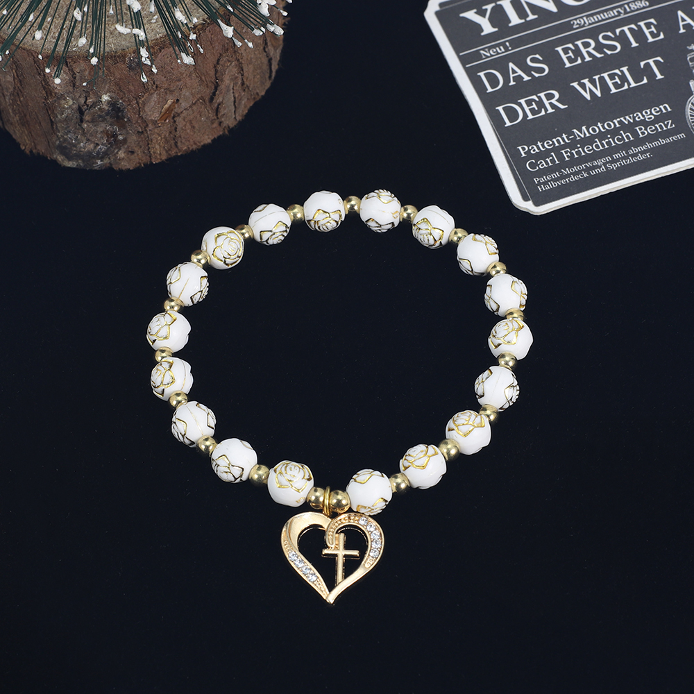 Exquisite Heart shaped cross R - Women'S Fashion Vogue 리뷰 및 가격