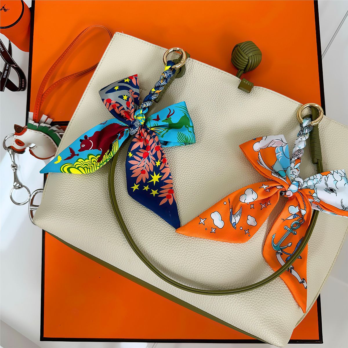 Elegant Silk Scarf Bow Bag Cha - Women'S Ysl Fashion 리뷰 및 가격