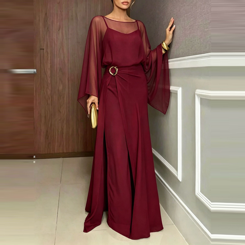 Elegant Simple Off Shoulder Lo - Women'S Fashion Vintage Off Shoulder Long Sleeve Jumpsuit 리뷰 및 가격