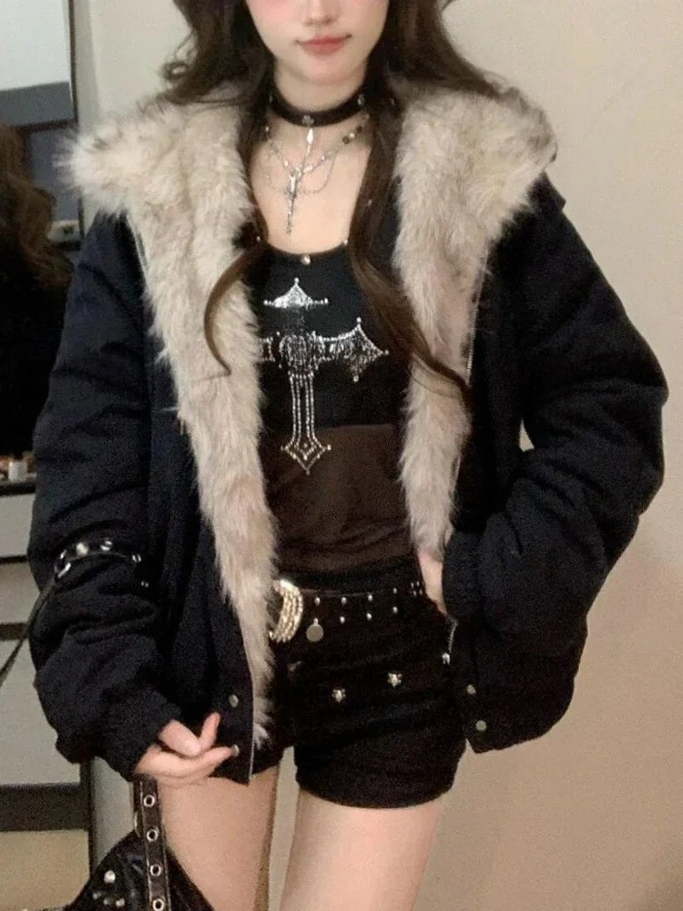 Y2k Gothic Vintage Black Zip U - Women'S Fashion Zip Hoodie 리뷰 및 가격