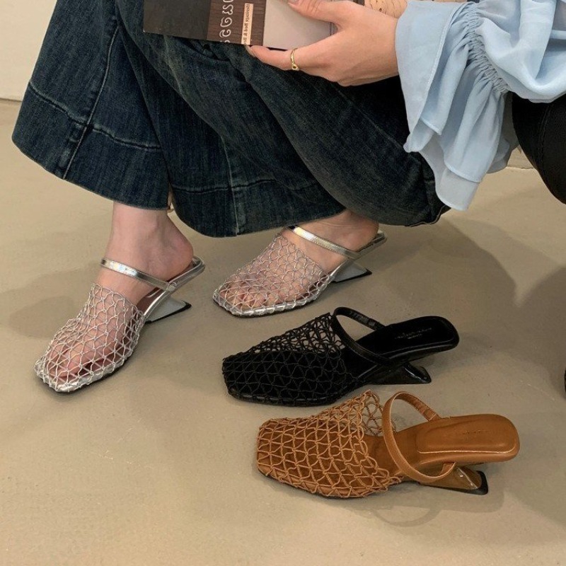 Weave Mesh Women High Heels Sa - Women'S Fashion Trends Summer 2025 리뷰 및 가격
