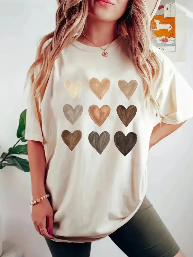 Plus Size Women Tee Heart Grap - Women'S Fashion Graphic Tees 리뷰 및 가격