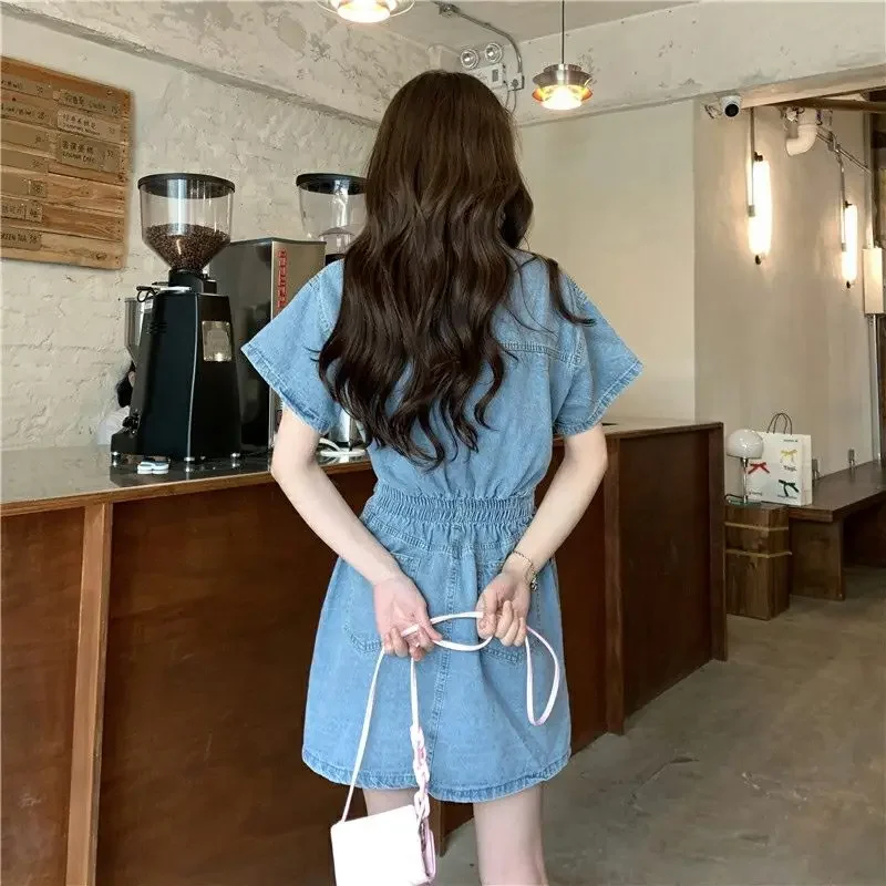 New Sweet Women Denim Short Dr - Women'S Fashion Korea 리뷰 및 가격