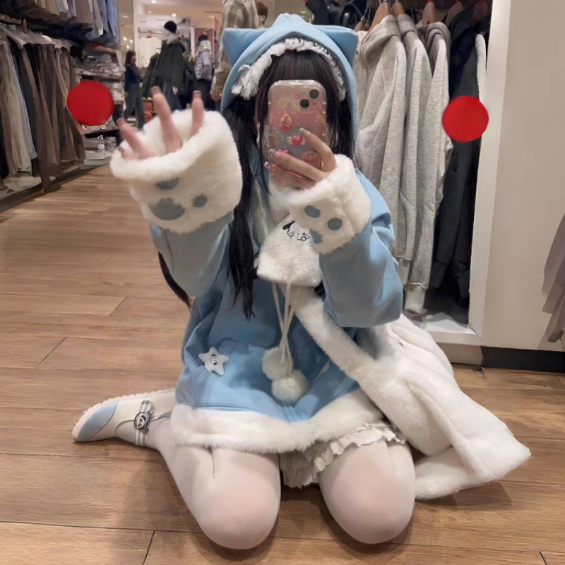 Japanese Cute Anime Embroidery - Women'S Fashion Zip Hoodie 리뷰 및 가격