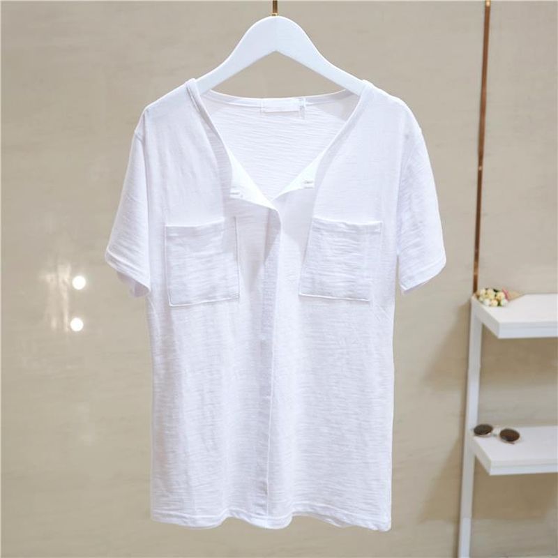 Summer Trend Slub Cotton T Shi - Women'S Fashion Trends Summer 2025 리뷰 및 가격