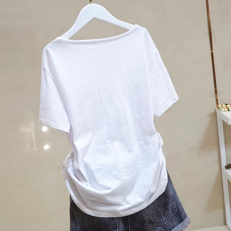 Summer Trend Slub Cotton T Shi - Women'S Fashion Trends Summer 2025 리뷰 및 가격