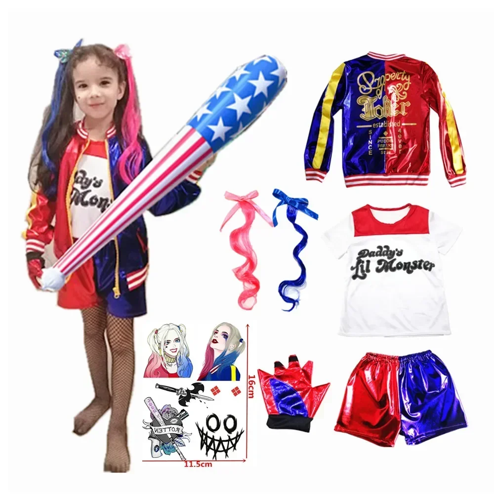 Costumes de cosplay Harley Qui - Knitted Vest Women 리뷰 및 가격