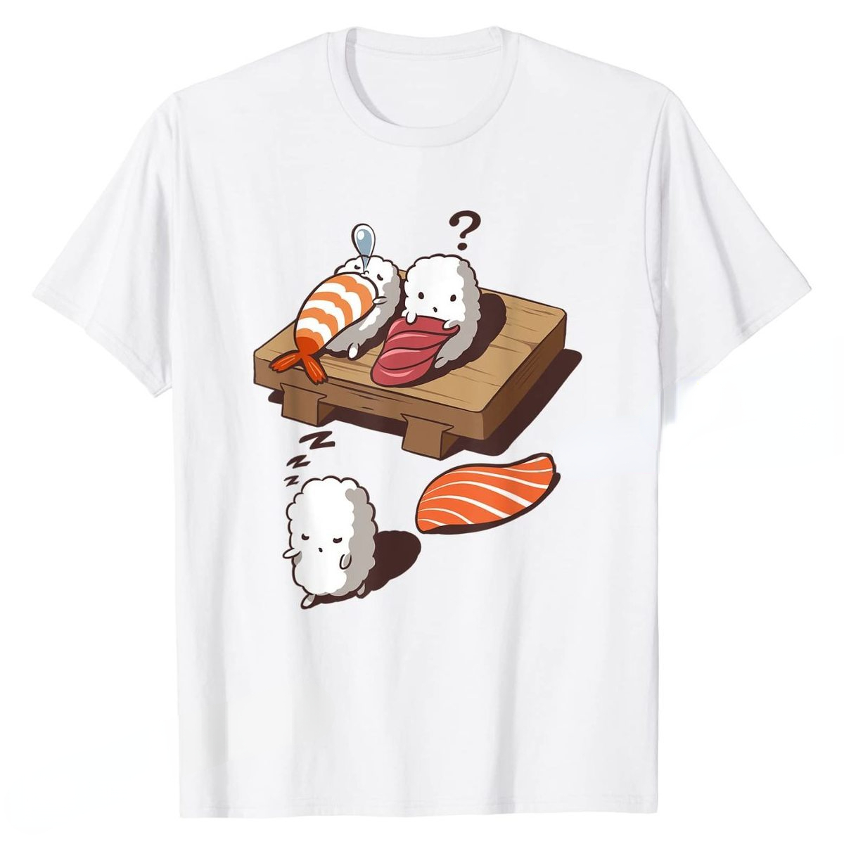 Funny Japanese Nigiri Sushi Sl - Women'S Fashion Graphic Tees 리뷰 및 가격
