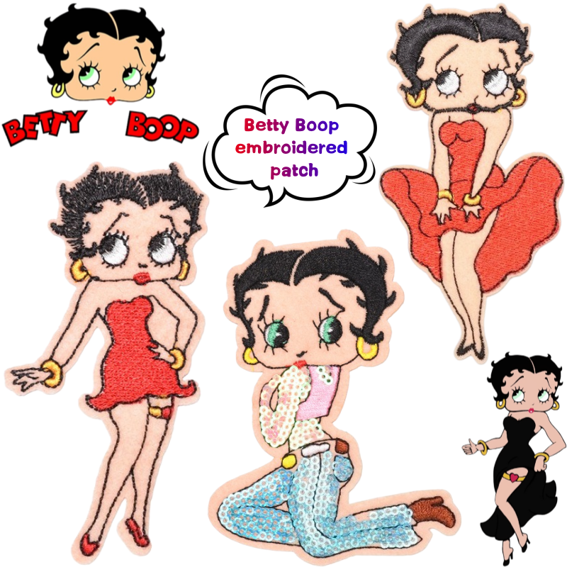 Betty Boop Patch High Color Va - Women'S Fashion Trends 리뷰 및 가격