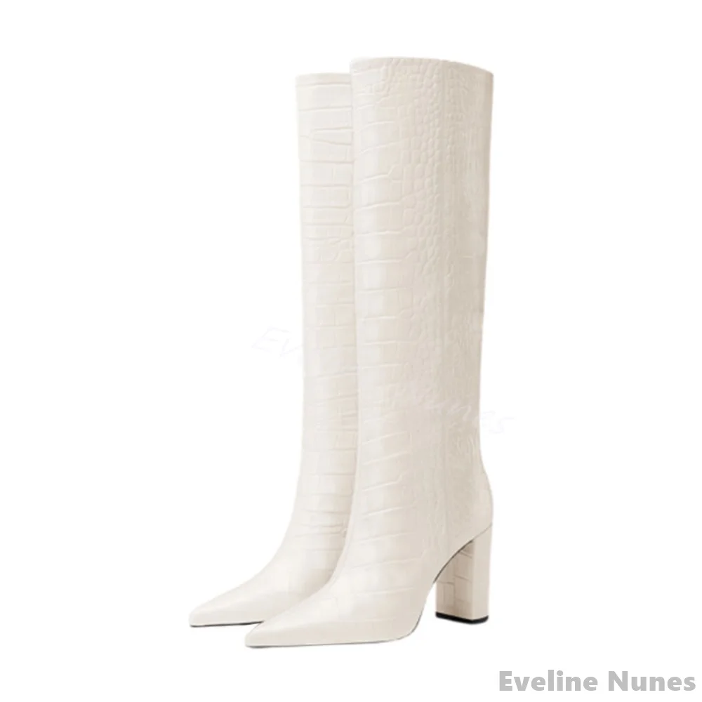 Luxury Crocodile Pattern Boots - Winter Fashion Women Boots 리뷰 및 가격