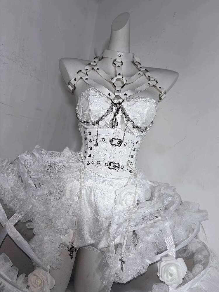 Lolita Costume Flower Bone Hea - Corset Top Boned 리뷰 및 가격
