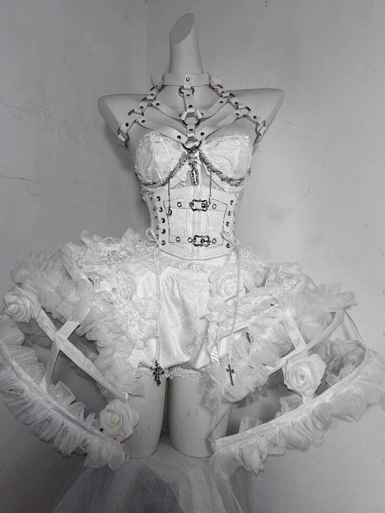 Lolita Costume Flower Bone Hea - Corset Top Boned 리뷰 및 가격