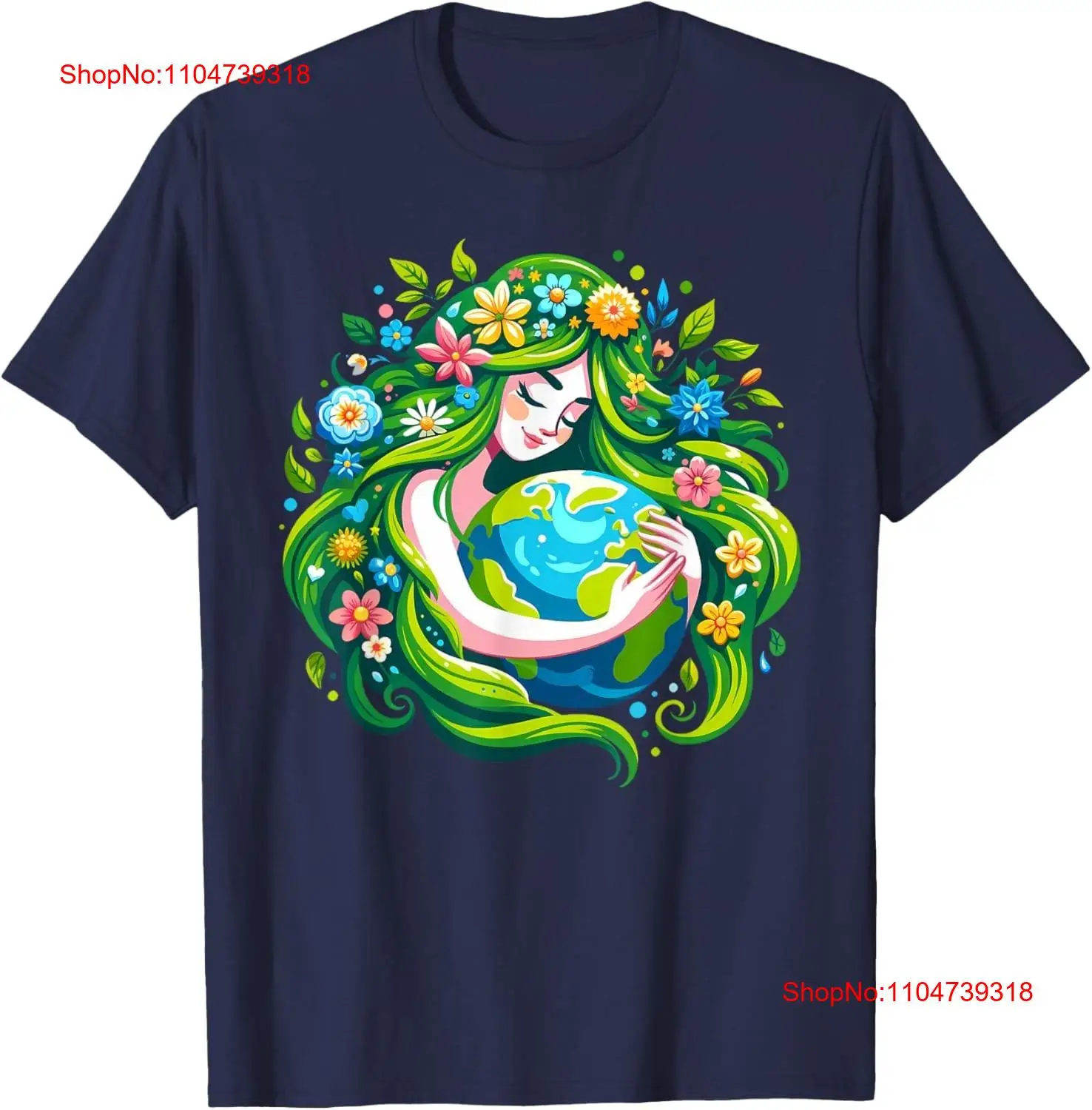 Green Goddess Earth Day Save O - Women'S Fashion Graphic Tees 리뷰 및 가격