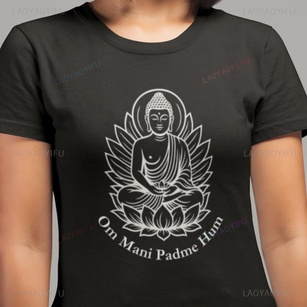Buddha Lotus Meditation Graphi - Women'S Fashion Graphic Tees 리뷰 및 가격