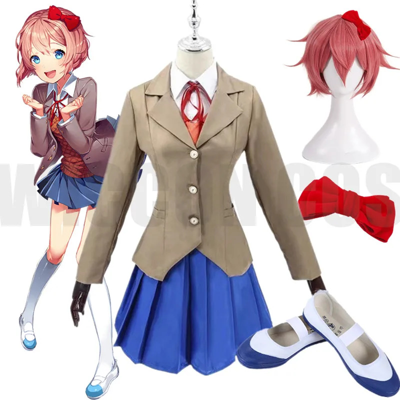 Anime Doki Literature Club Say - Knitted Vest Women 리뷰 및 가격