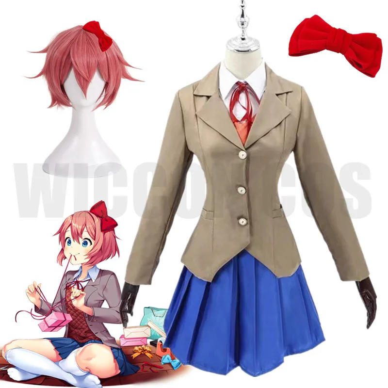 Anime Doki Literature Club Say - Knitted Vest Women 리뷰 및 가격