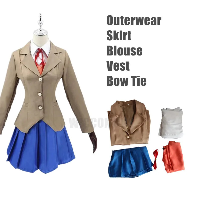 Anime Doki Literature Club Say - Knitted Vest Women 리뷰 및 가격