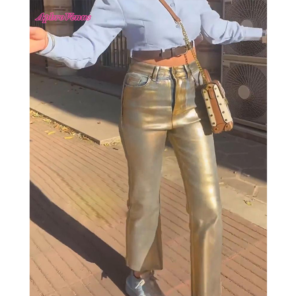 High Waist Gilded Coated Loose - Women'S Fashion Gilded Age 리뷰 및 가격