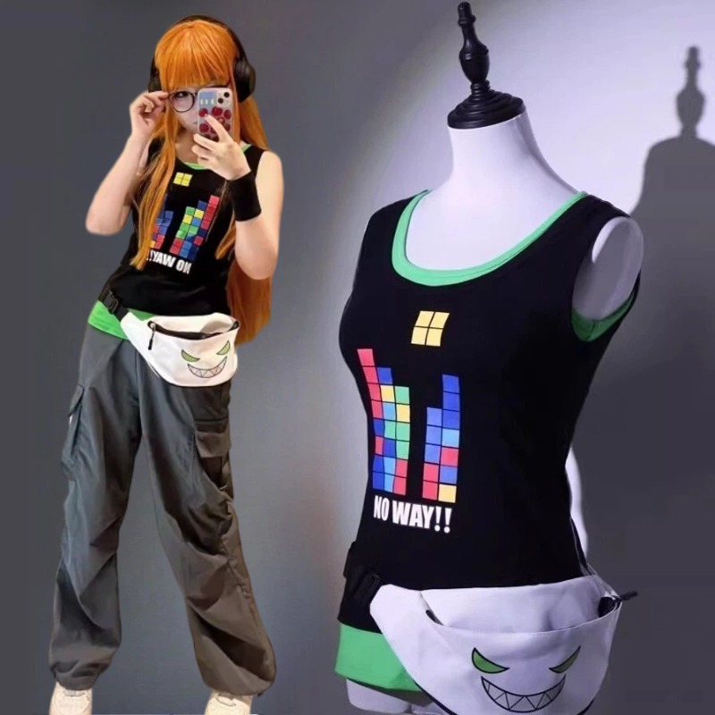 Anime Sakura Futaba Cosplay Co - Knitted Vest Women 리뷰 및 가격