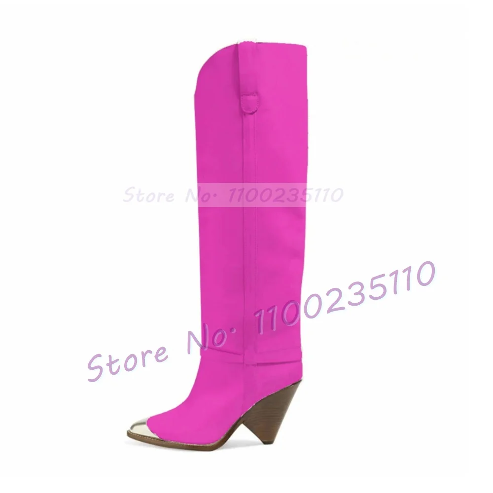 Silver Metal Toe Tan Knee-High - Winter Fashion Women Boots 리뷰 및 가격