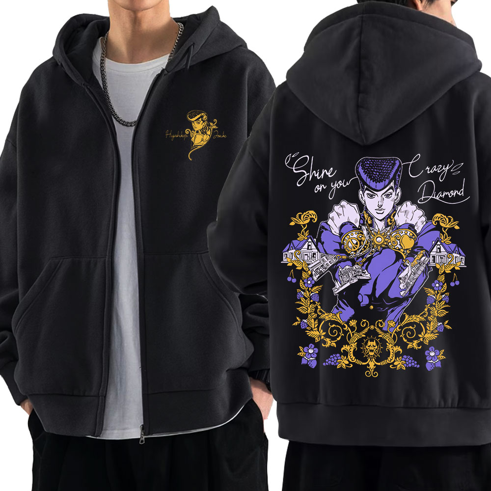 Anime Jojo Bizarre Adventure Z - Women'S Fashion Zip Hoodie 리뷰 및 가격
