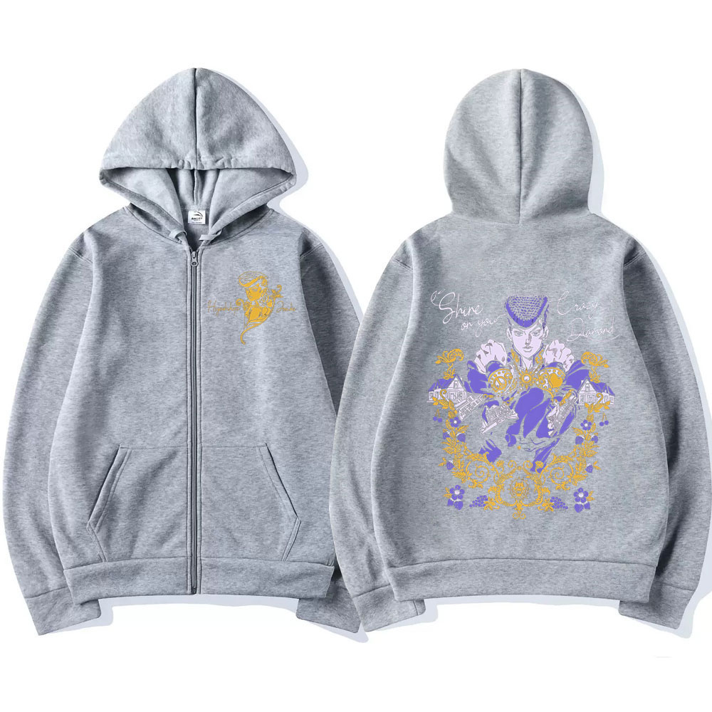 Anime Jojo Bizarre Adventure Z - Women'S Fashion Zip Hoodie 리뷰 및 가격