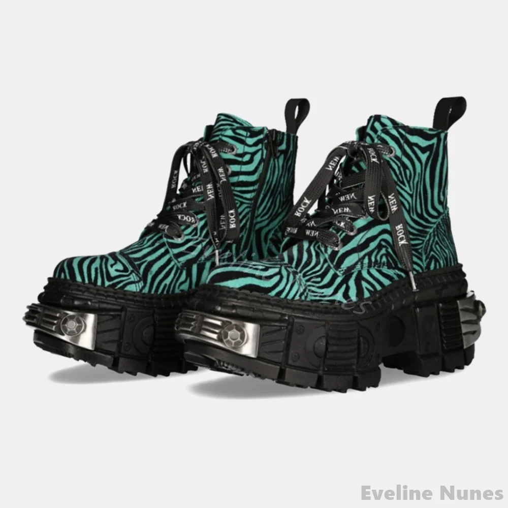 Retro Contrast Color Leopard P - Winter Fashion Women Boots 리뷰 및 가격
