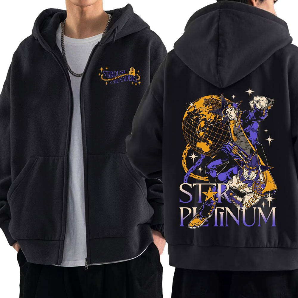 Anime Jojo Bizarre Adventure Z - Women'S Fashion Zip Hoodie 리뷰 및 가격
