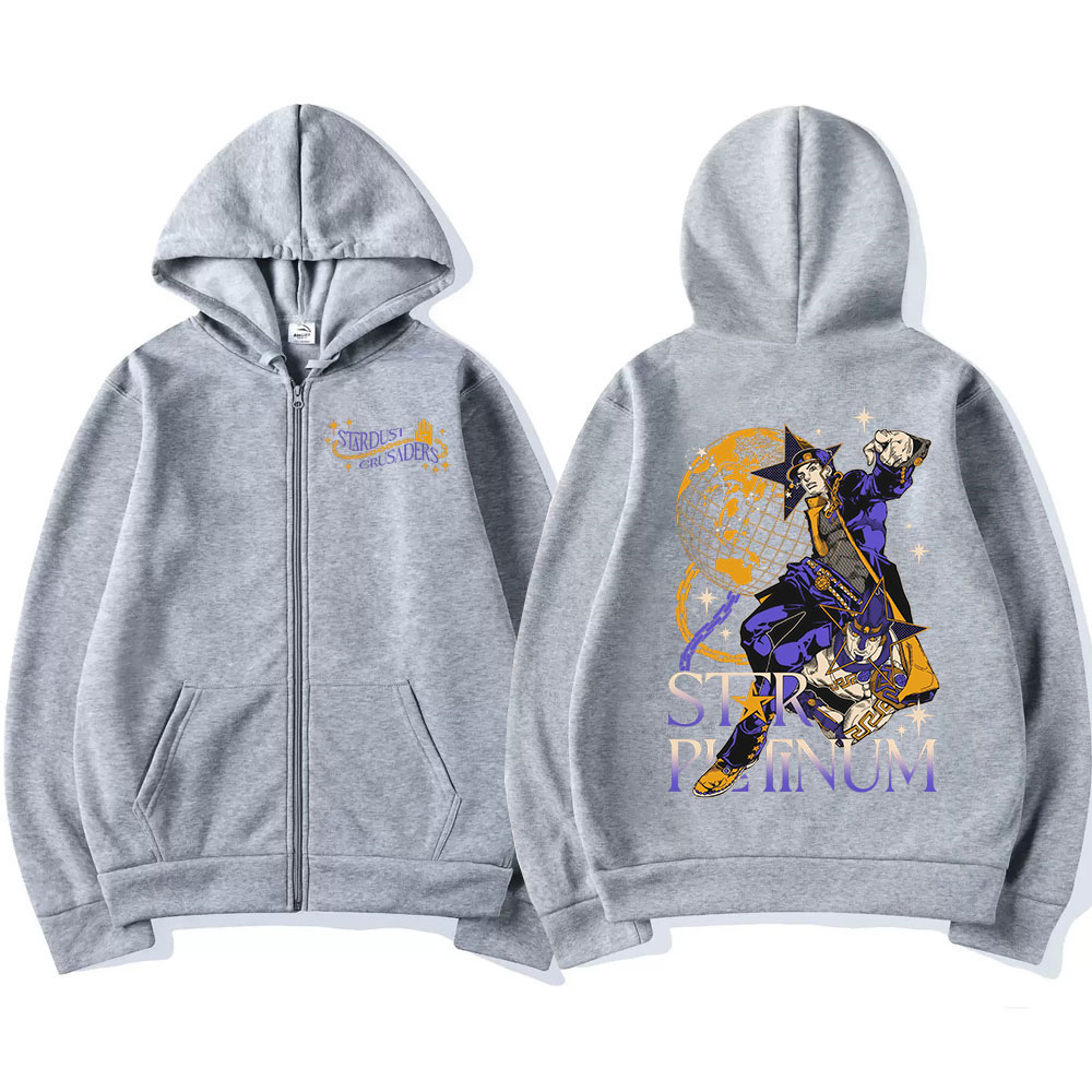 Anime Jojo Bizarre Adventure Z - Women'S Fashion Zip Hoodie 리뷰 및 가격