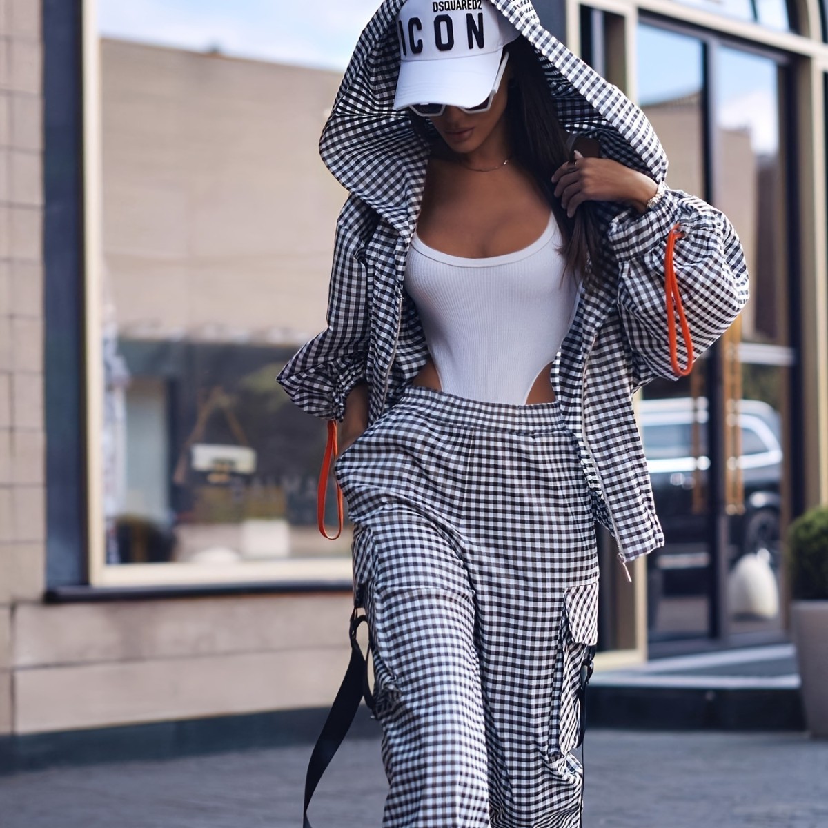 Spring Autumn Casual Plaid Pri - Women'S Fashion Zip Hoodie 리뷰 및 가격