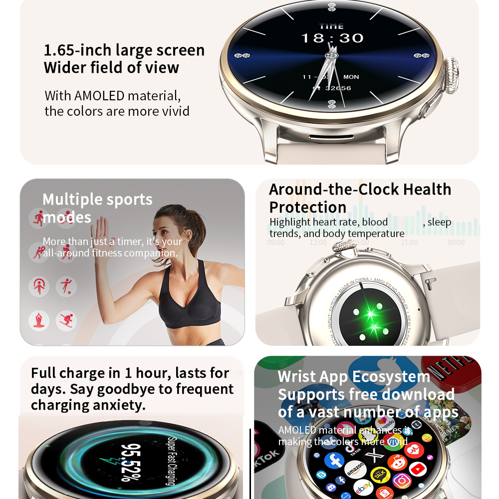 Fashion 4G Video Call Smart Wa - Women Fashion Video 리뷰 및 가격