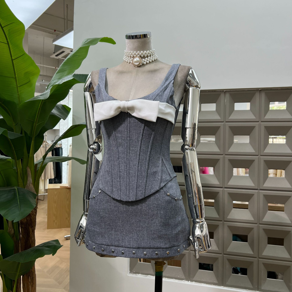 Summer 2025 Ash Gray Boned Cor - Corset Top Boned 리뷰 및 가격