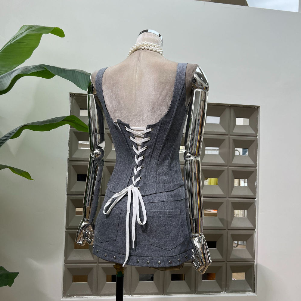 Summer 2025 Ash Gray Boned Cor - Corset Top Boned 리뷰 및 가격