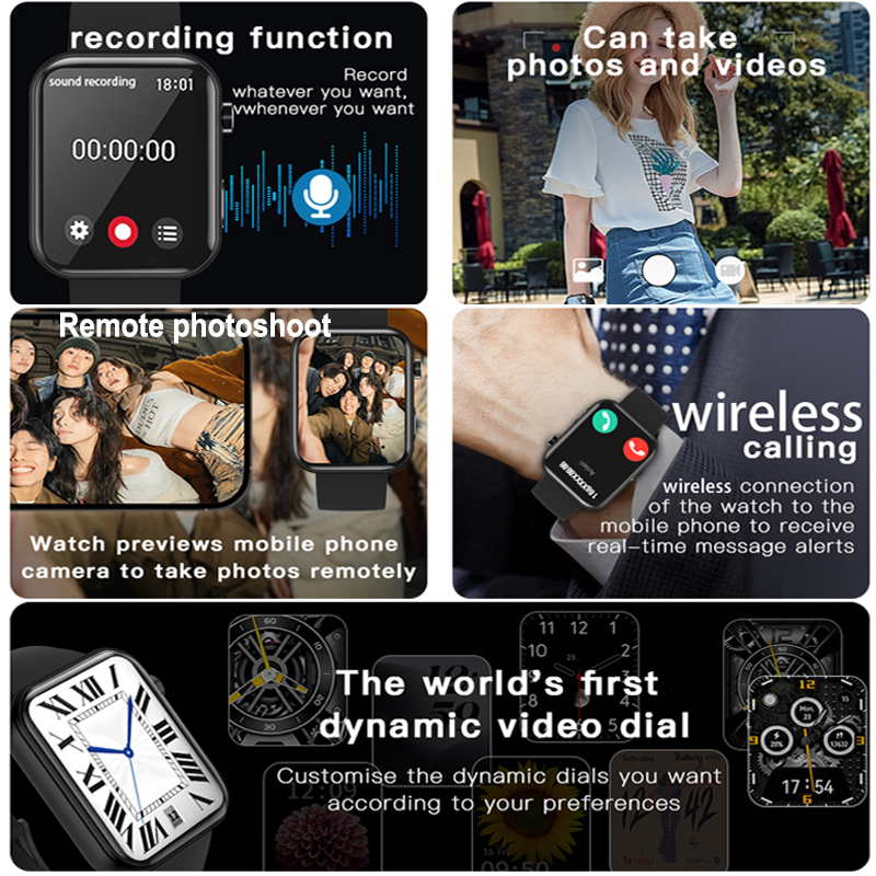 New Camera SmartWatch Men Wome - Women Fashion Video 리뷰 및 가격