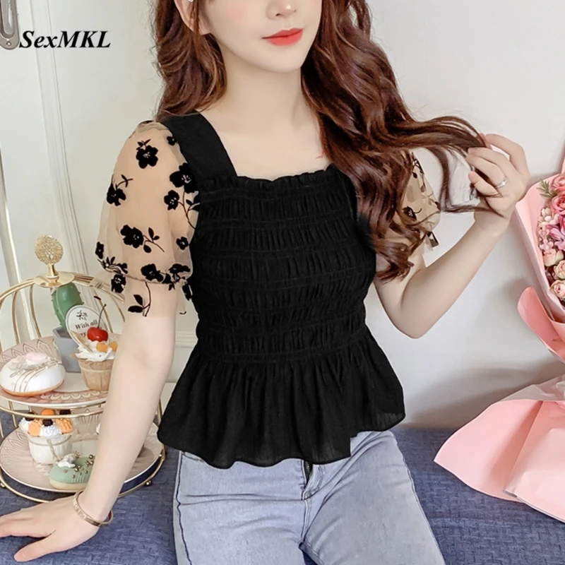 Summer Puff Sleeve Corset Top  - Corset Top Boned 리뷰 및 가격