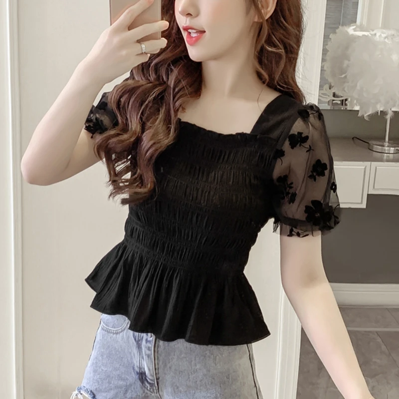 Summer Puff Sleeve Corset Top  - Corset Top Boned 리뷰 및 가격