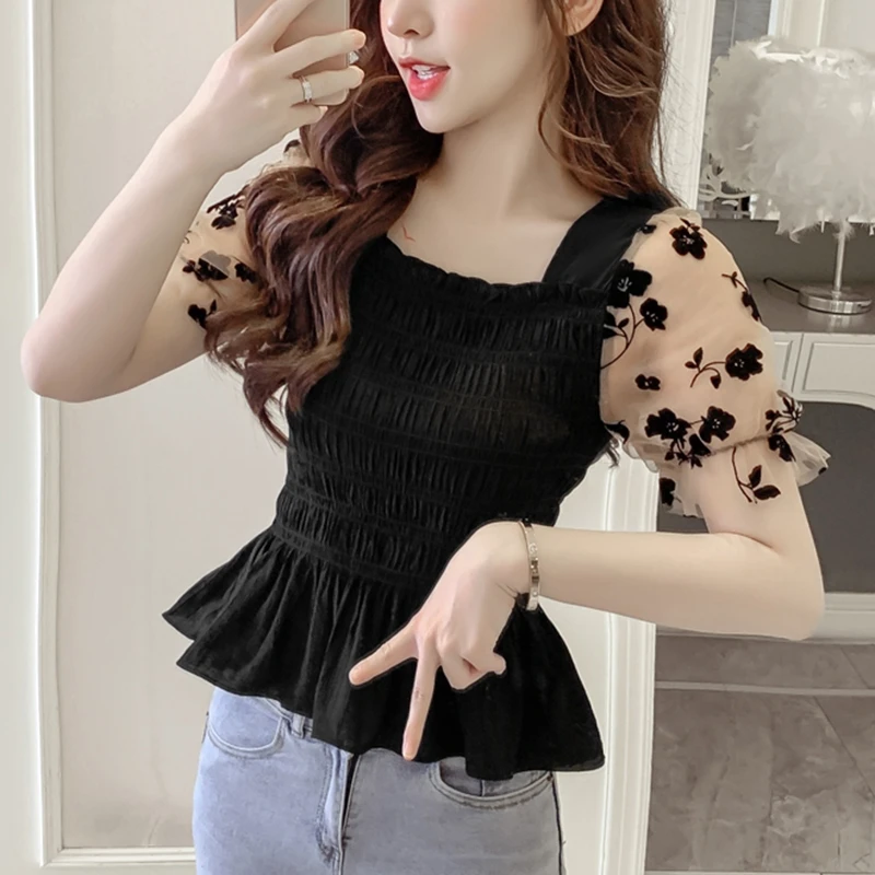 Summer Puff Sleeve Corset Top  - Corset Top Boned 리뷰 및 가격