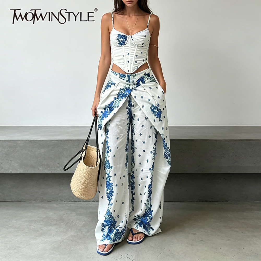 TWOTWINSTYLE Boho Floral Print - Corset Top Boned 리뷰 및 가격