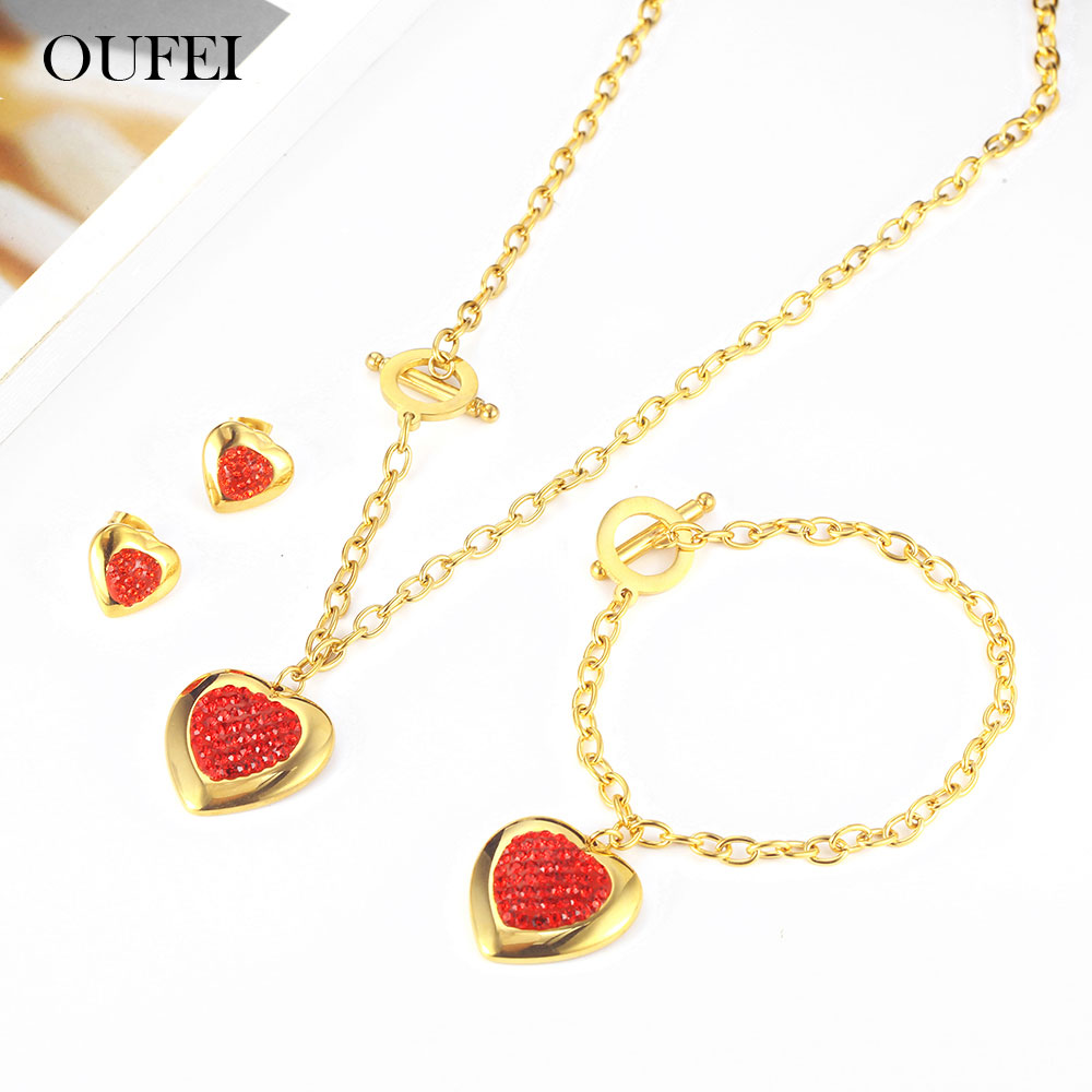 OUFEI Stainless Steel Heart Ne - Women'S Fashion Vogue 리뷰 및 가격