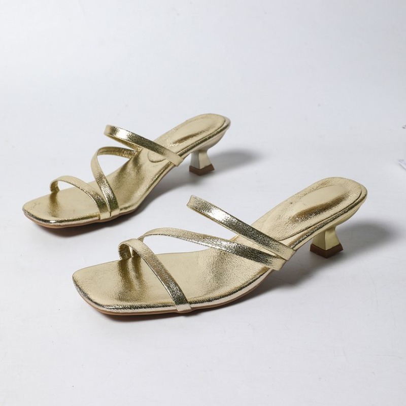 Kitten Heel Women Slippers Fas - Women'S Fashion Korea 리뷰 및 가격