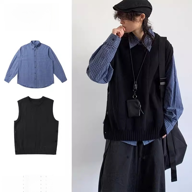 Bla Knitted Vest Set for Men A - Knitted Vest Women 리뷰 및 가격