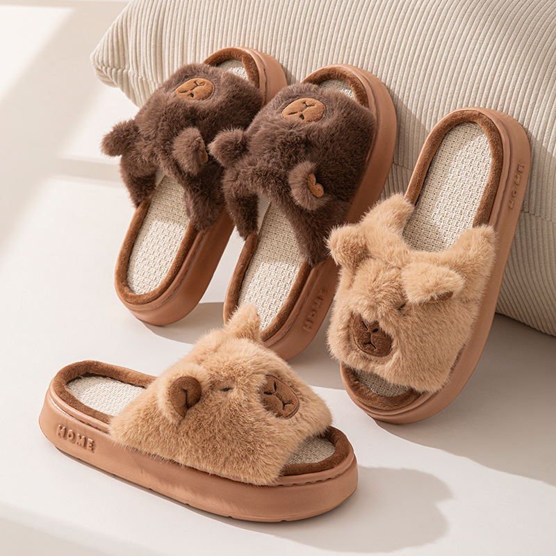 Hemp Cartoon Women's Slippers  - Women Fashion Designers 리뷰 및 가격